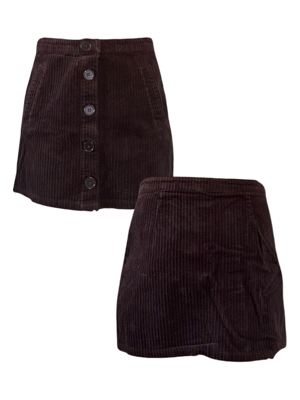 Forever 21 Chocolate Corduroy Skirt